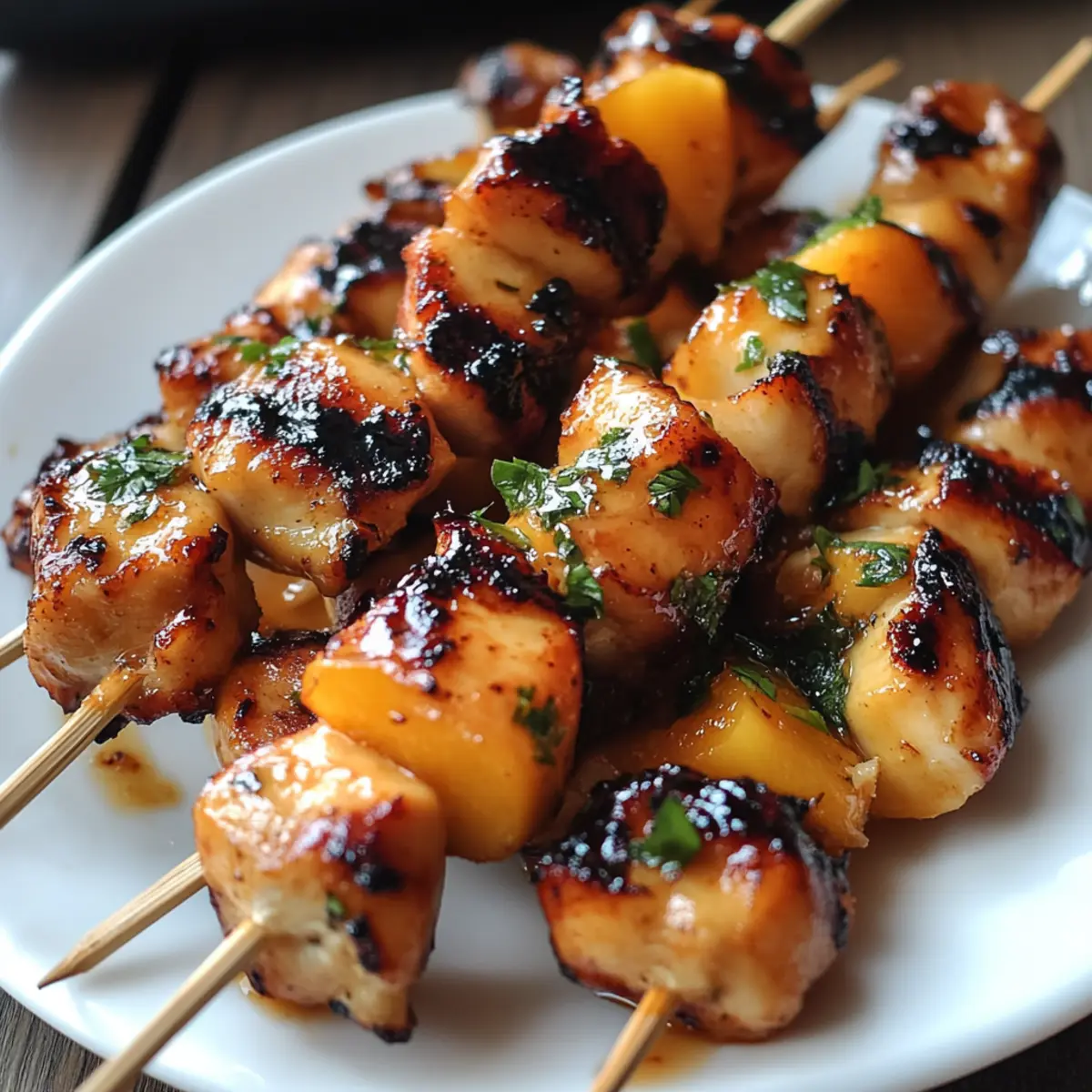 Zesty Jalapeno Peach Chicken Skewers for Your Summer BBQ