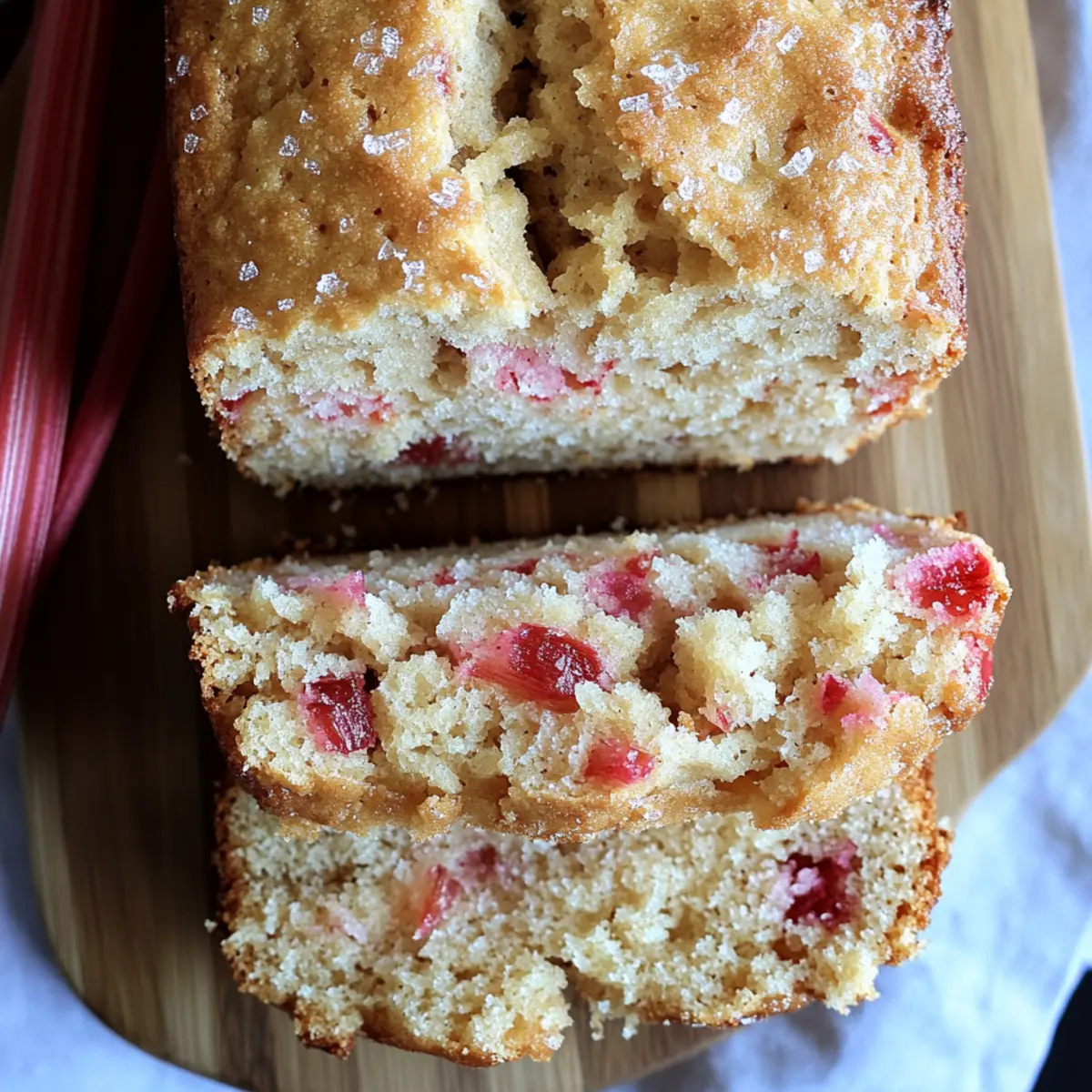 Sourdough Rhubarb Quick Bread – A Perfect Summer Treat