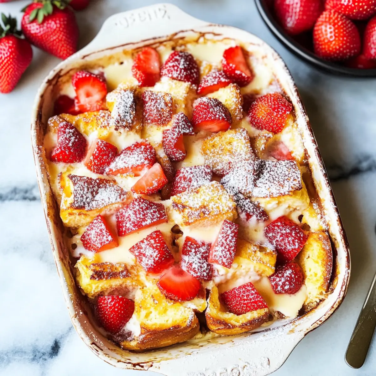 Mother’s Day Baked Strawberries and Cream French Toast Bliss