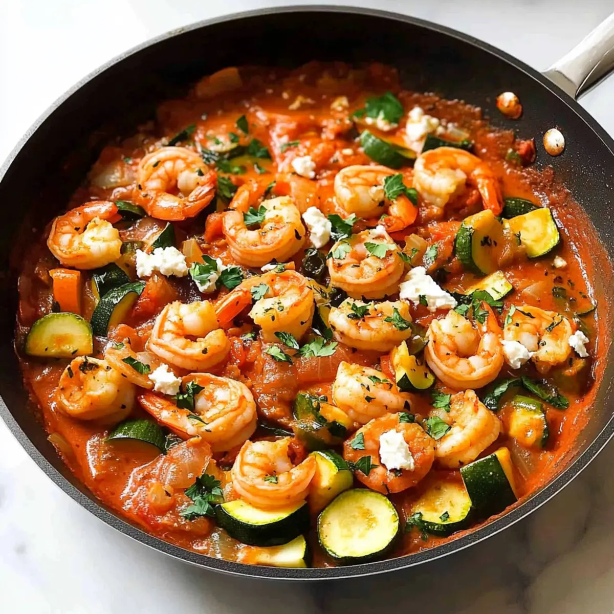 Mediterranean Shrimp Skillet: Quick, Flavor-Packed Delight