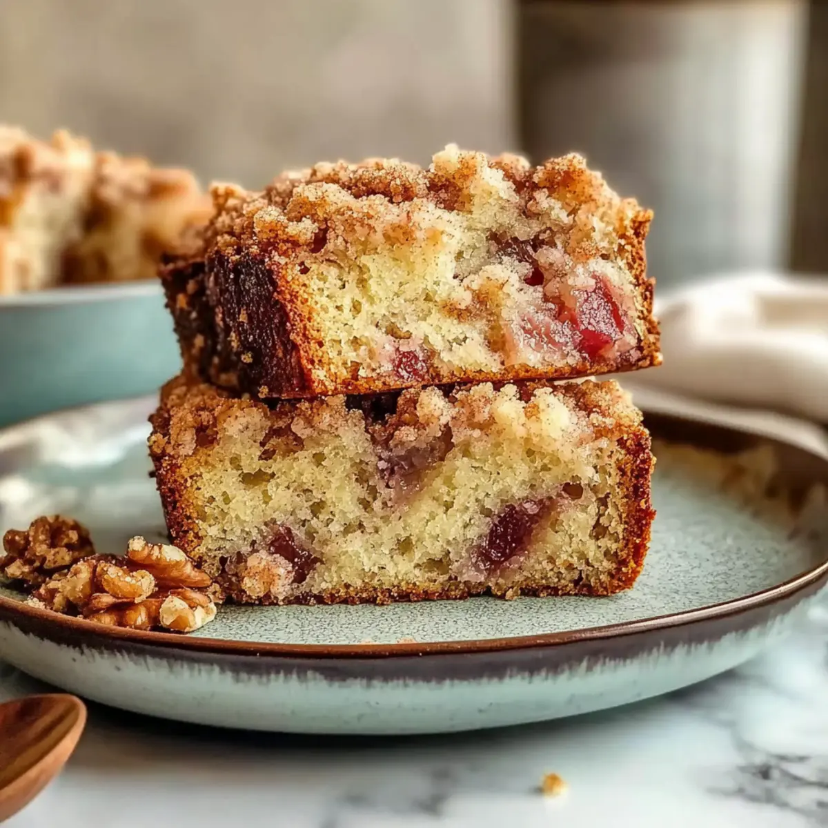 Sweet Rhubarb Crumble Bread: A Tangy Springtime Treat