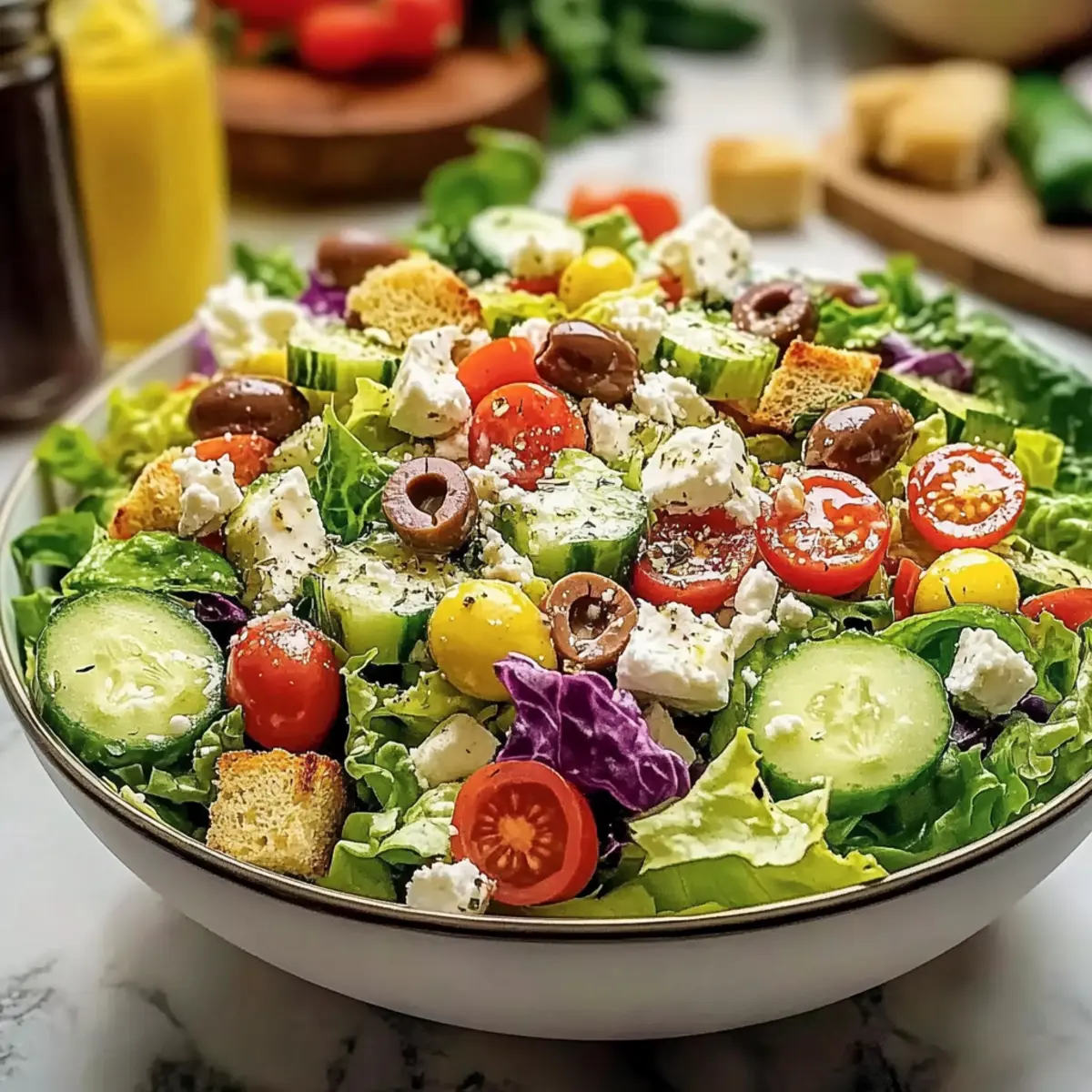 Bright and Zesty Classic Mediterranean Salad to Revitalize Your Dinner