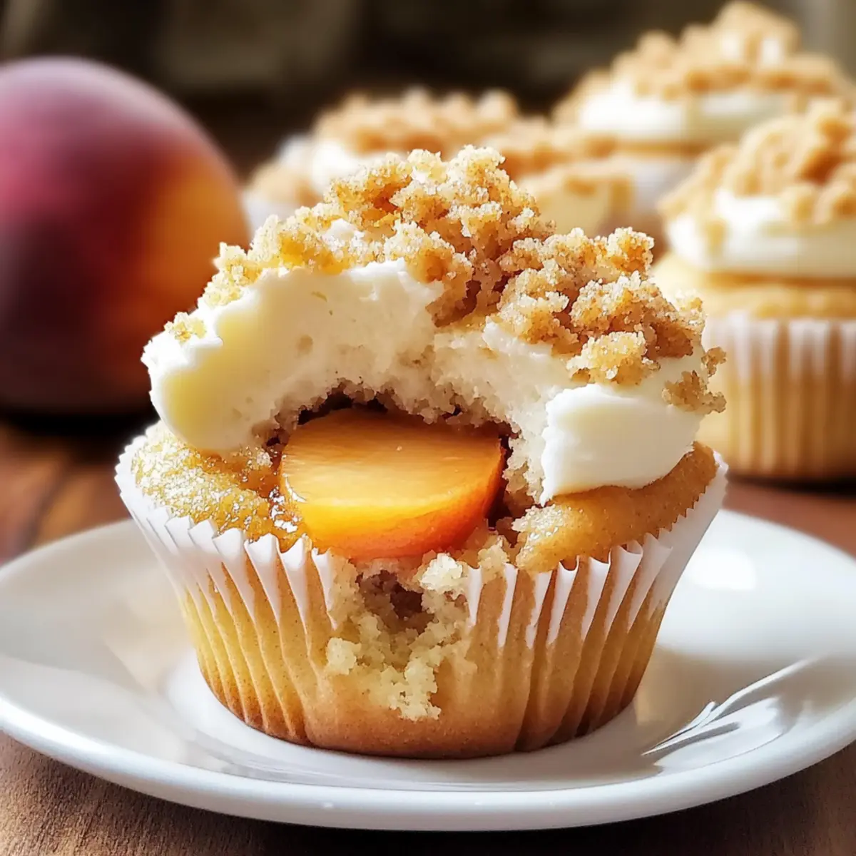 Delight Mom with Mother’s Day Peach Cobbler Cupcakes