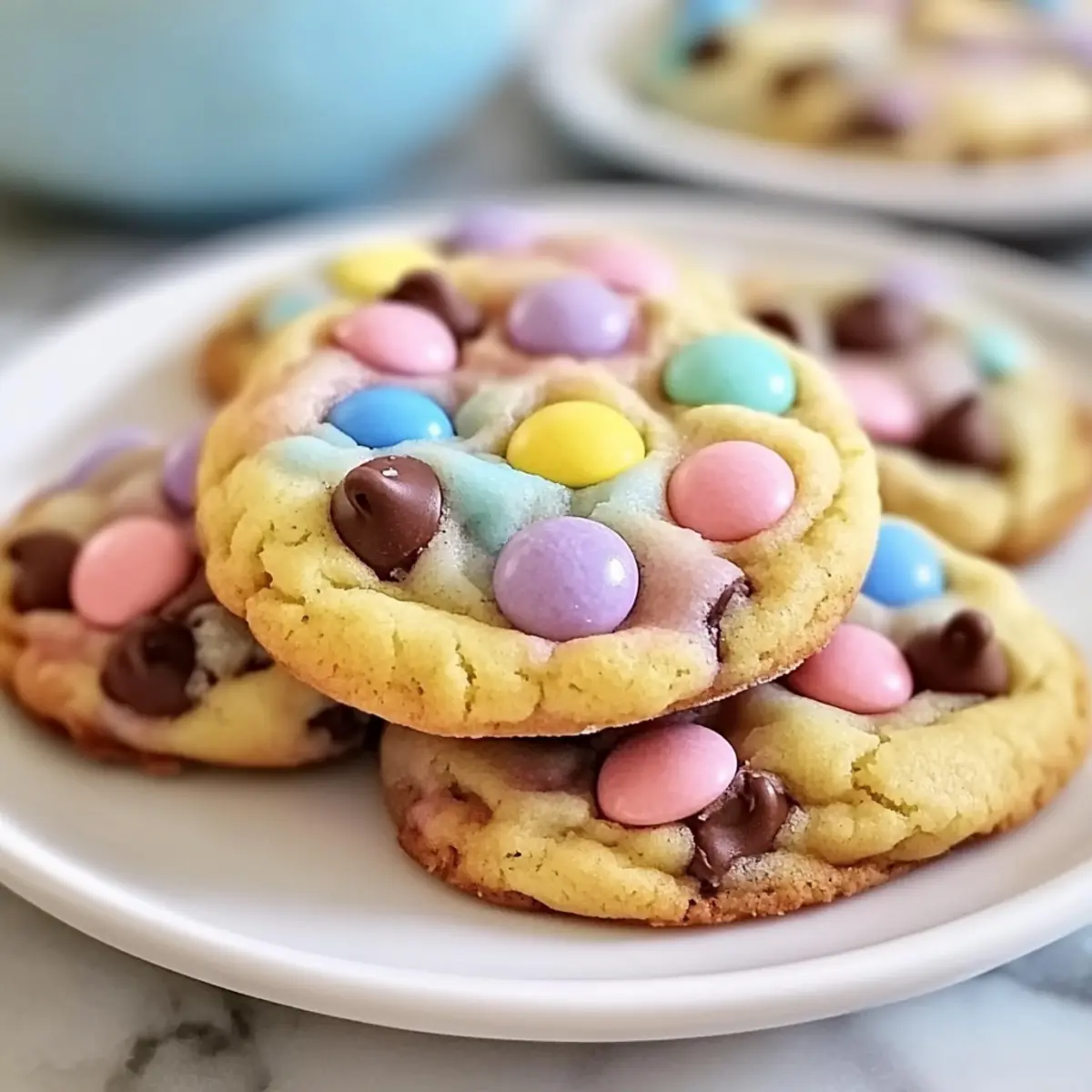 Easter Chocolate Chip Cookies Bursting with Spring Joy