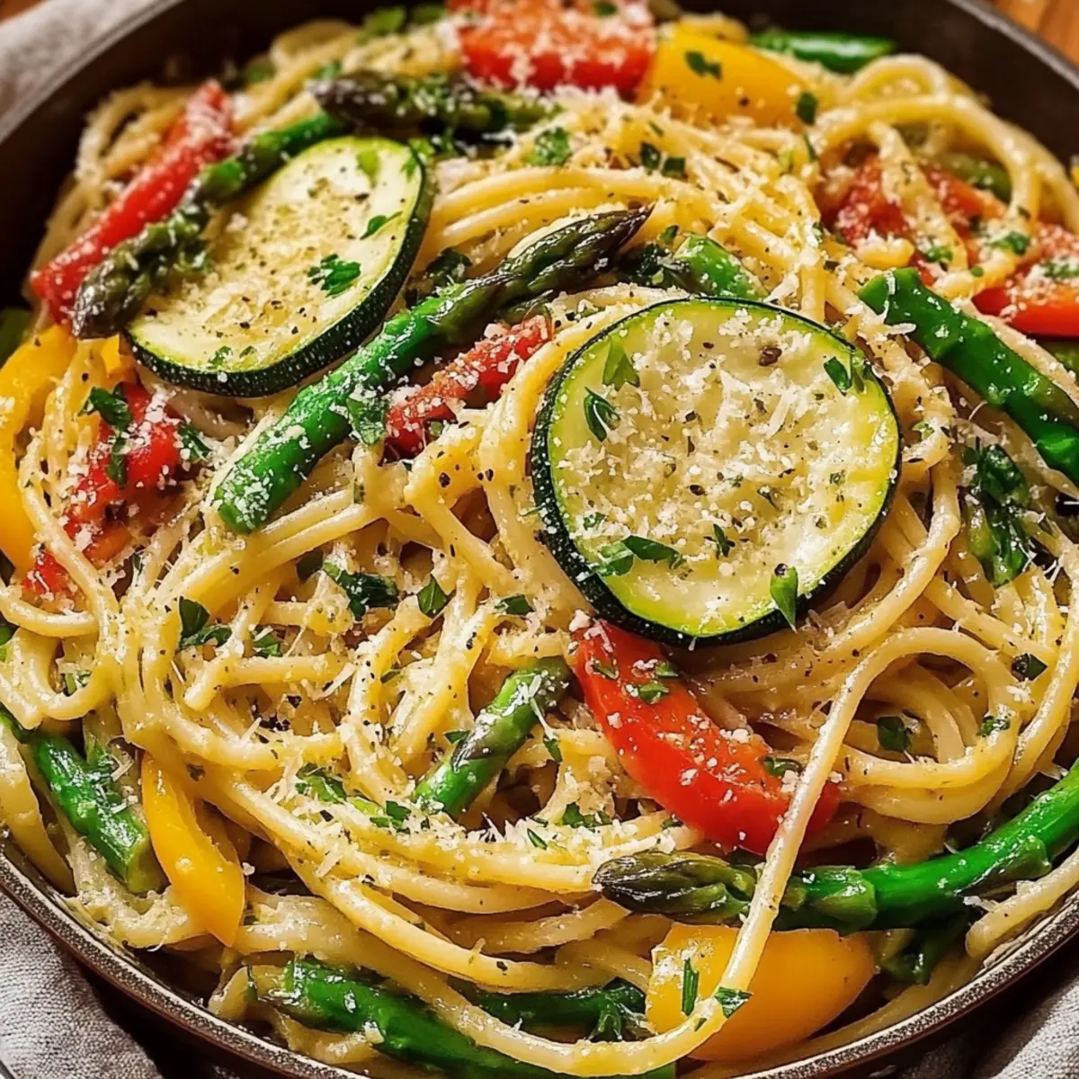 Fresh Veggie Vegetable Pasta for a Quick, Delicious Meal