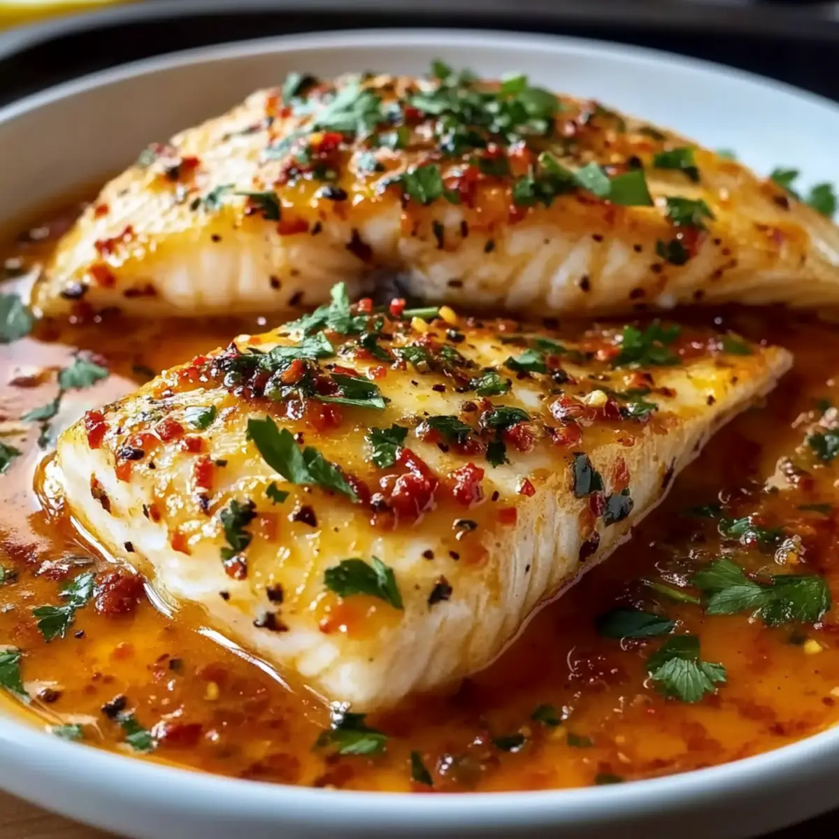 Tilapia in Roasted Pepper Sauce: A Flavorful Mediterranean Feast
