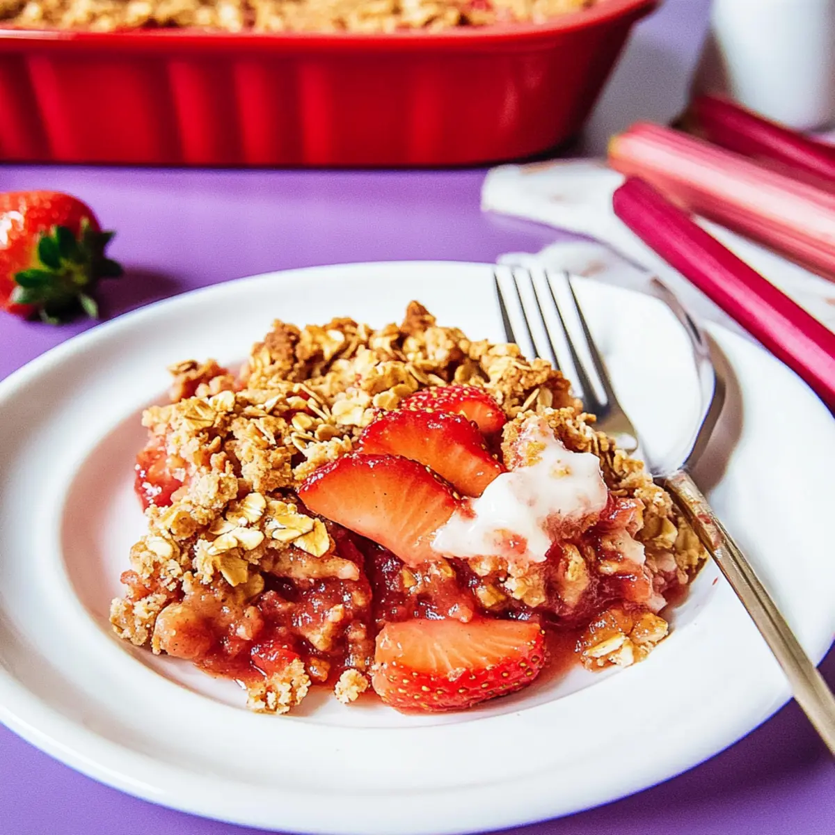 Delicious Strawberry Rhubarb Crisp That Will Brighten Your Day