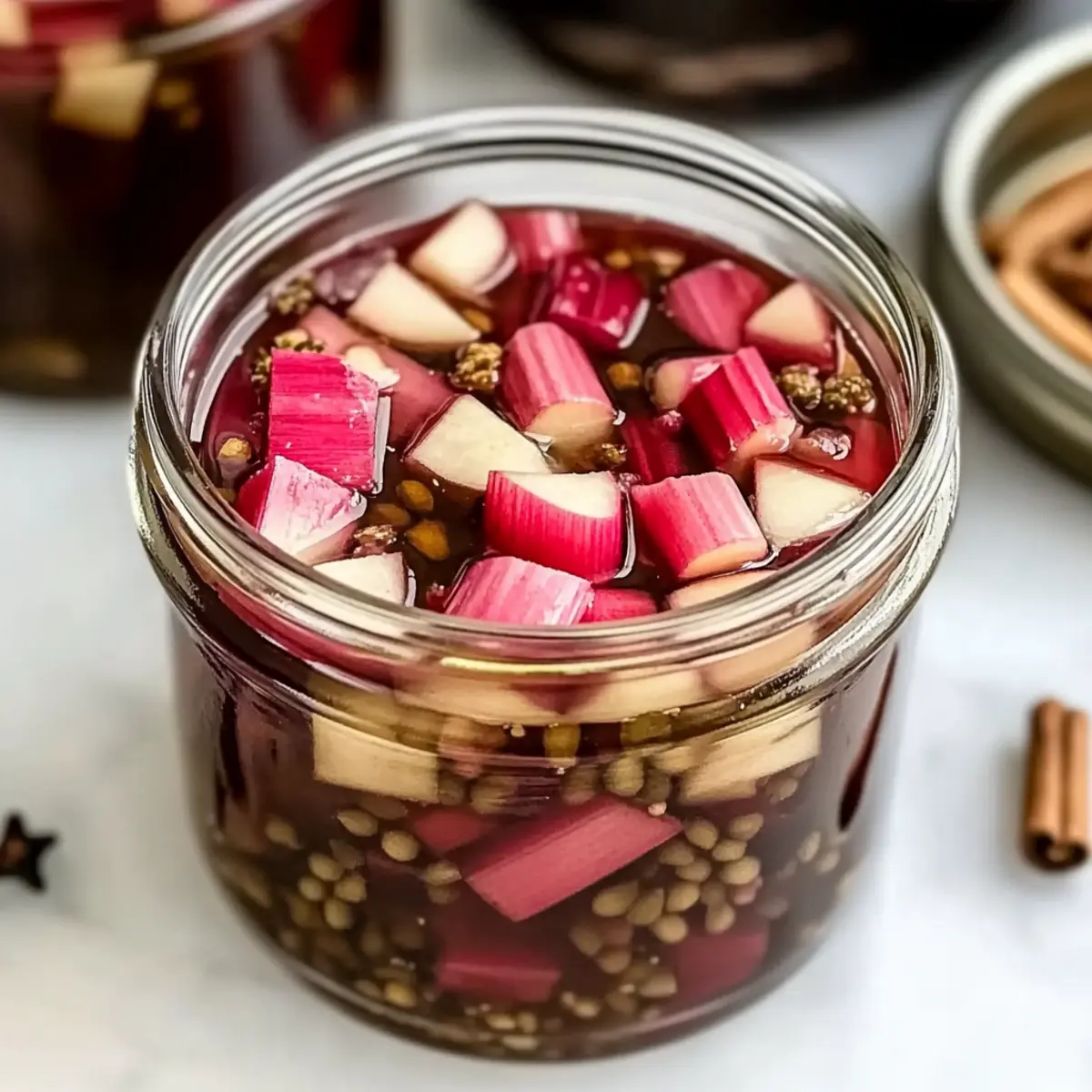 Tangy Pickled Rhubarb: A Low-Calorie Delight for Every Meal