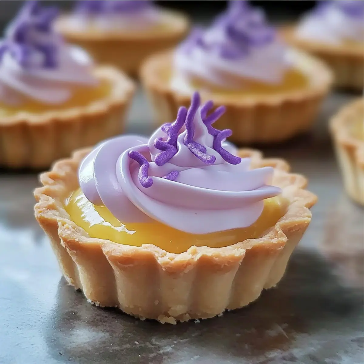 Mini Lemon Tart with Lilac Meringue: A Delightful Spring Treat