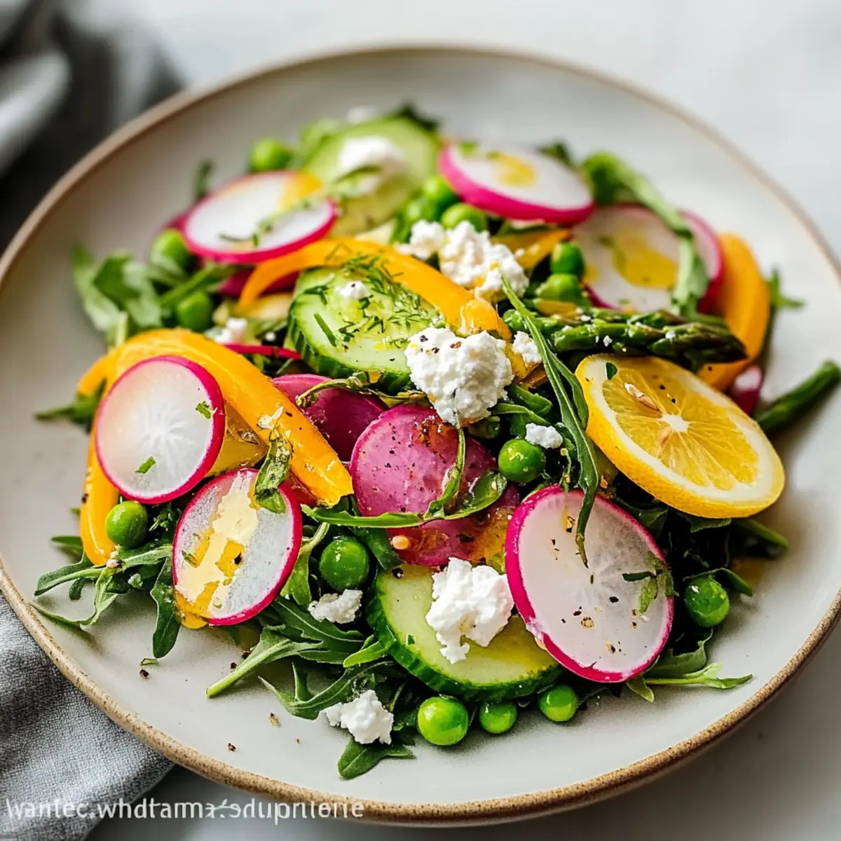 Fresh Spring Salad Recipe with Lemon Vinaigrette Bliss