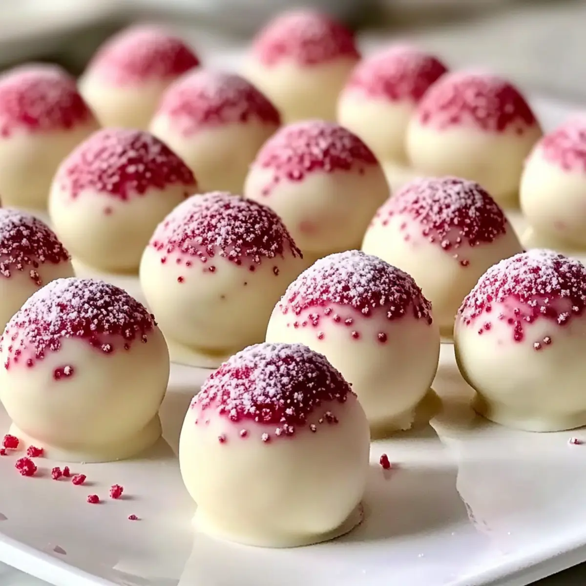 Heavenly Mother’s Day White Chocolate Raspberry Truffles