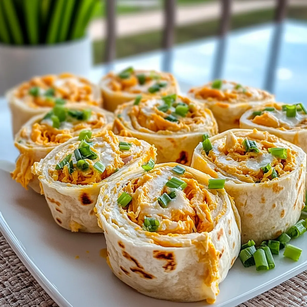 Buffalo Chicken Pinwheels: No-Bake Party Snack Delight