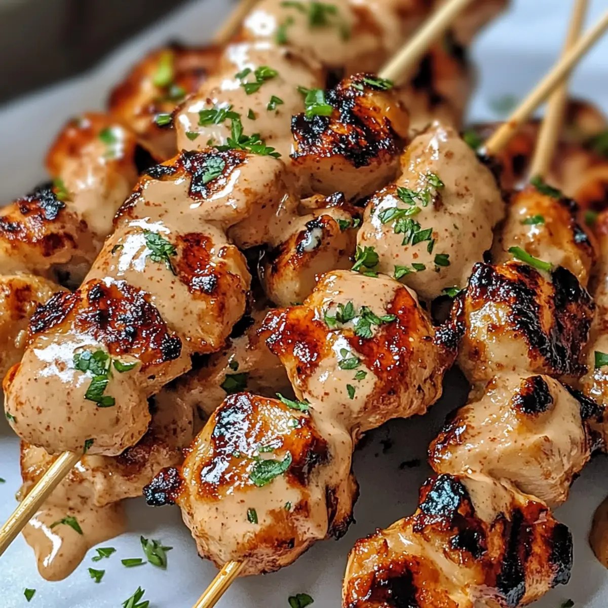 Irresistible Bang Bang Chicken Skewers with Sweet Heat Sauce
