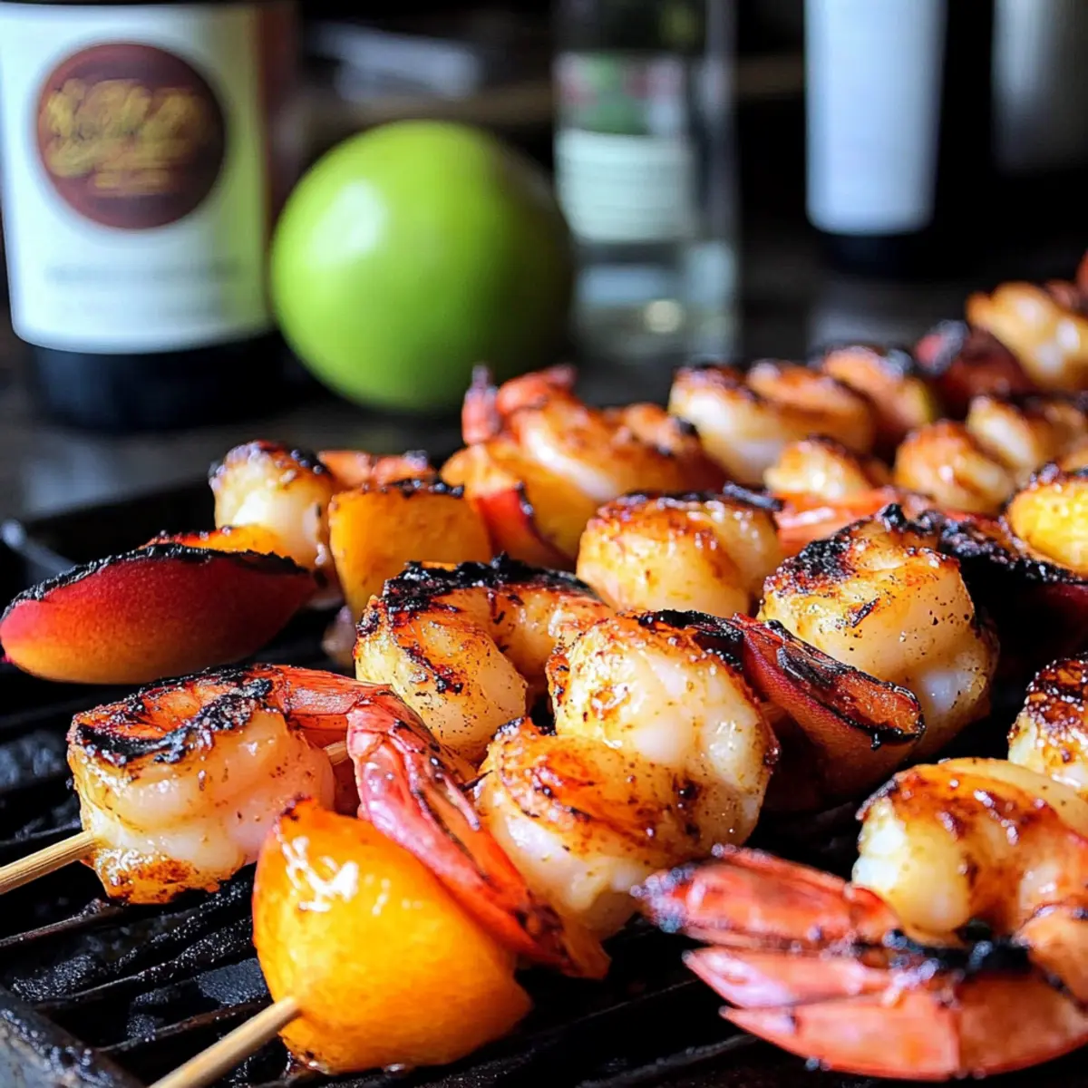 Grilled Shrimp and Peach Kabobs for a Dreamy Summer Feast