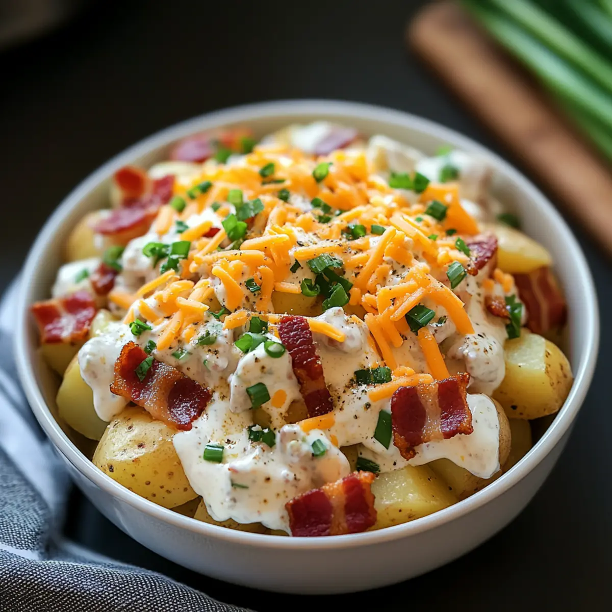 Loaded Baked Potato Salad: A Creamy Summer Delight