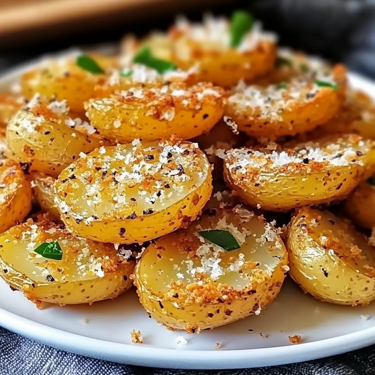 Crispy Mini Baked Parmesan Potato Rounds for Snack Bliss