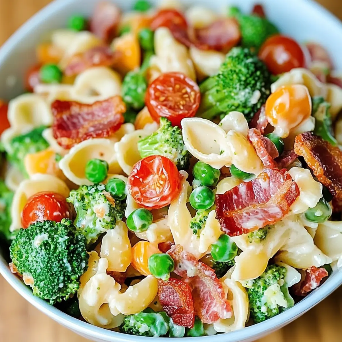 Broccoli Bacon Ranch Pasta Salad That's Perfect for Gatherings