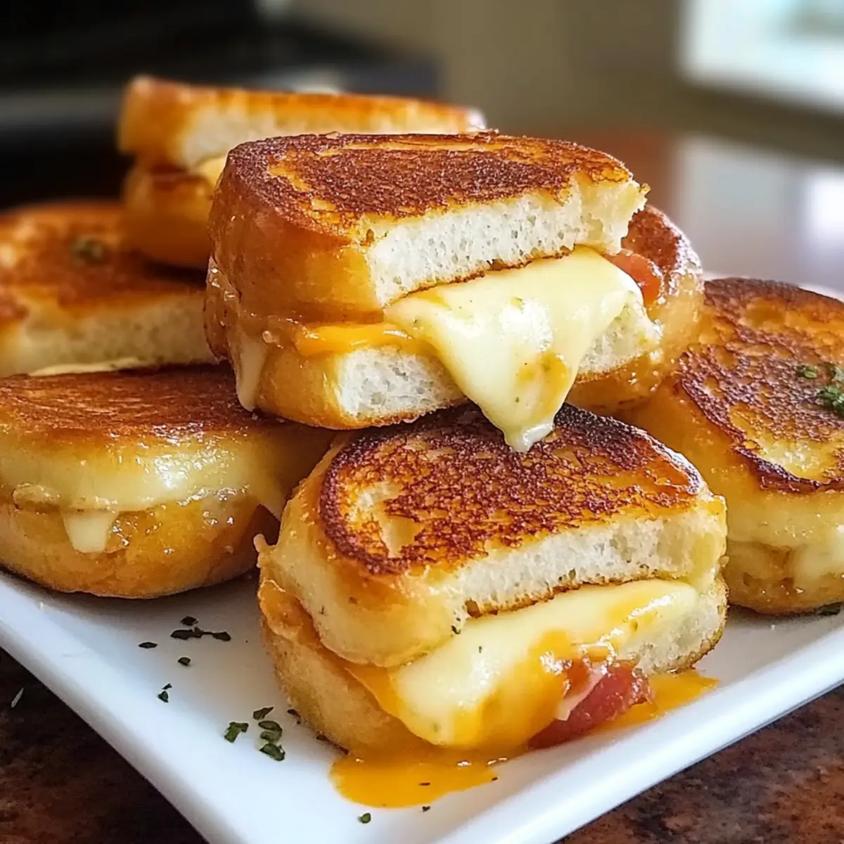 Mini Grilled Cheese Hawaiian Rolls Picnic Idea for Easy Snacking