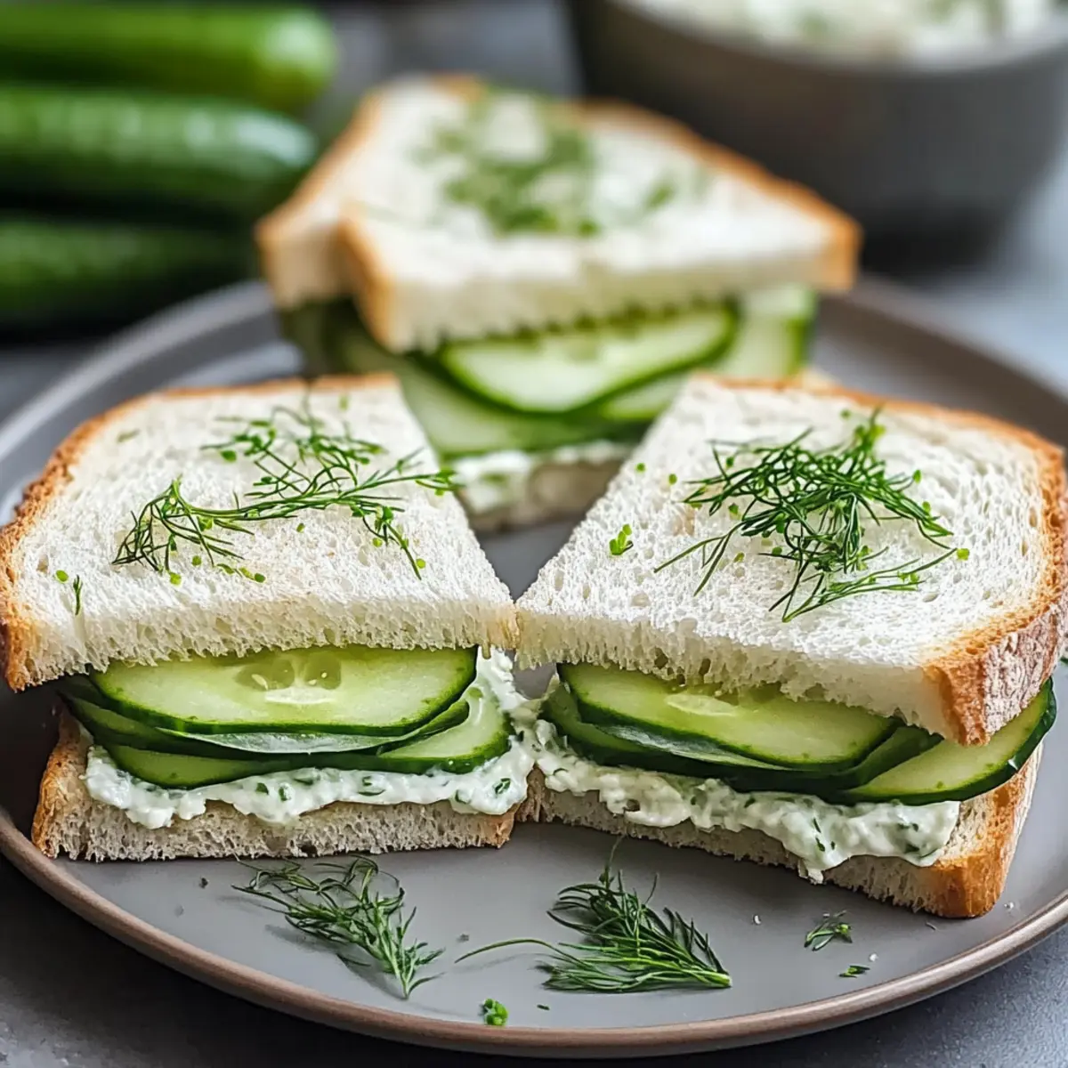 Cucumber Sandwiches Picnic Idea for Refreshing Bites
