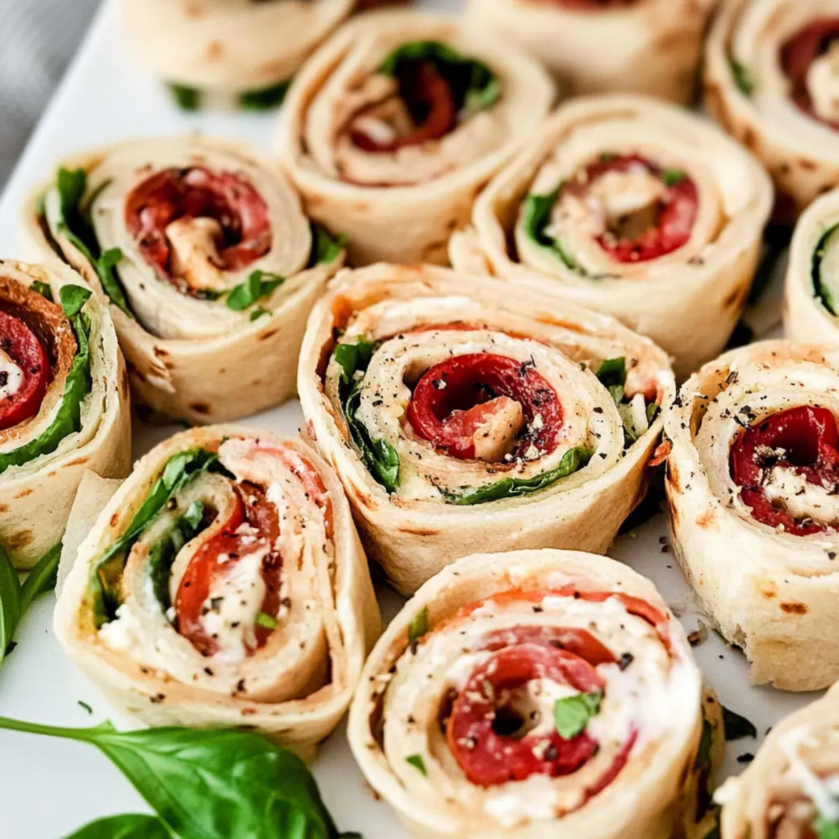 Picnic Idea Roasted Pepper Pinwheel Sandwiches You’ll Love