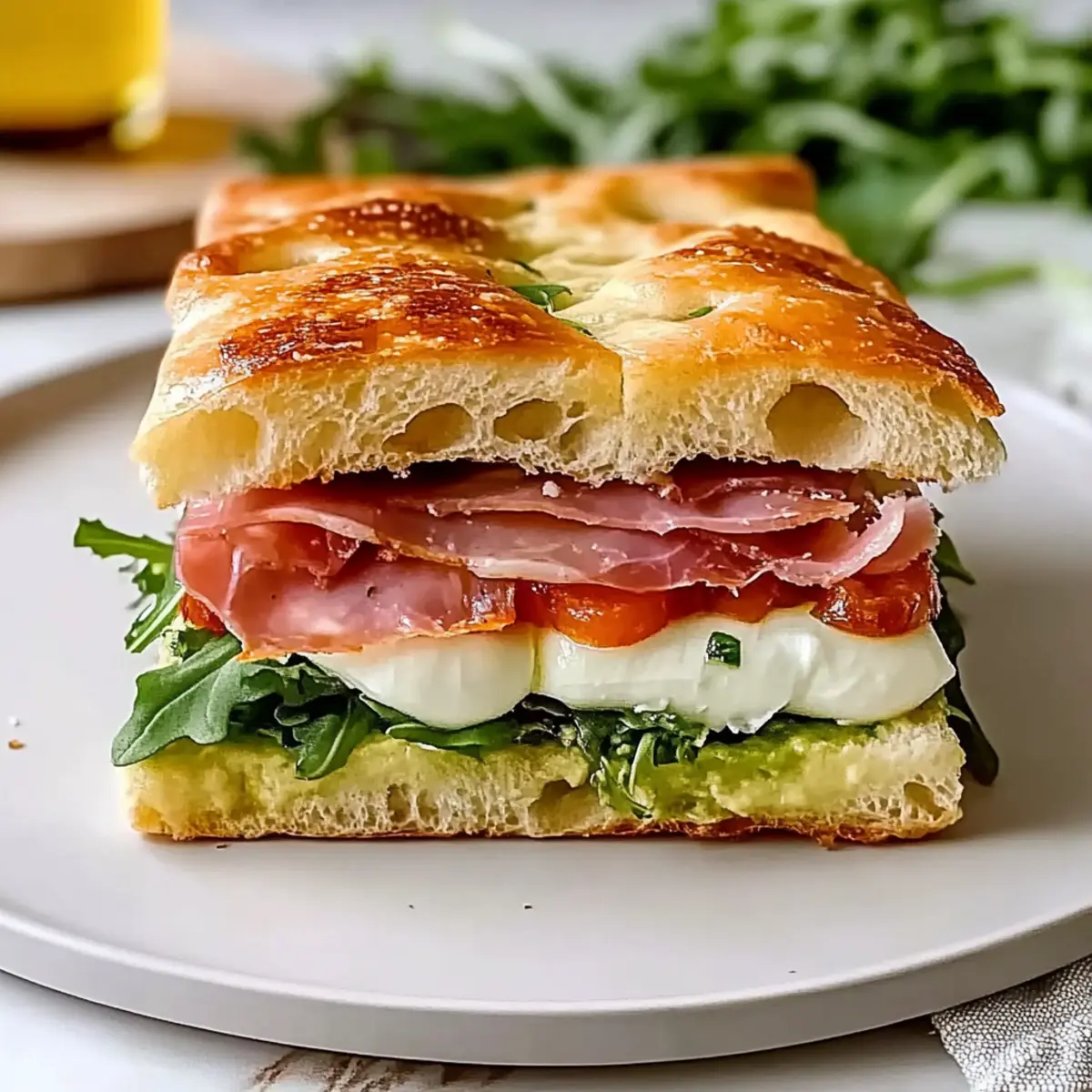 Irresistible Italian Focaccia Sandwich for Your Next Lunch Delight