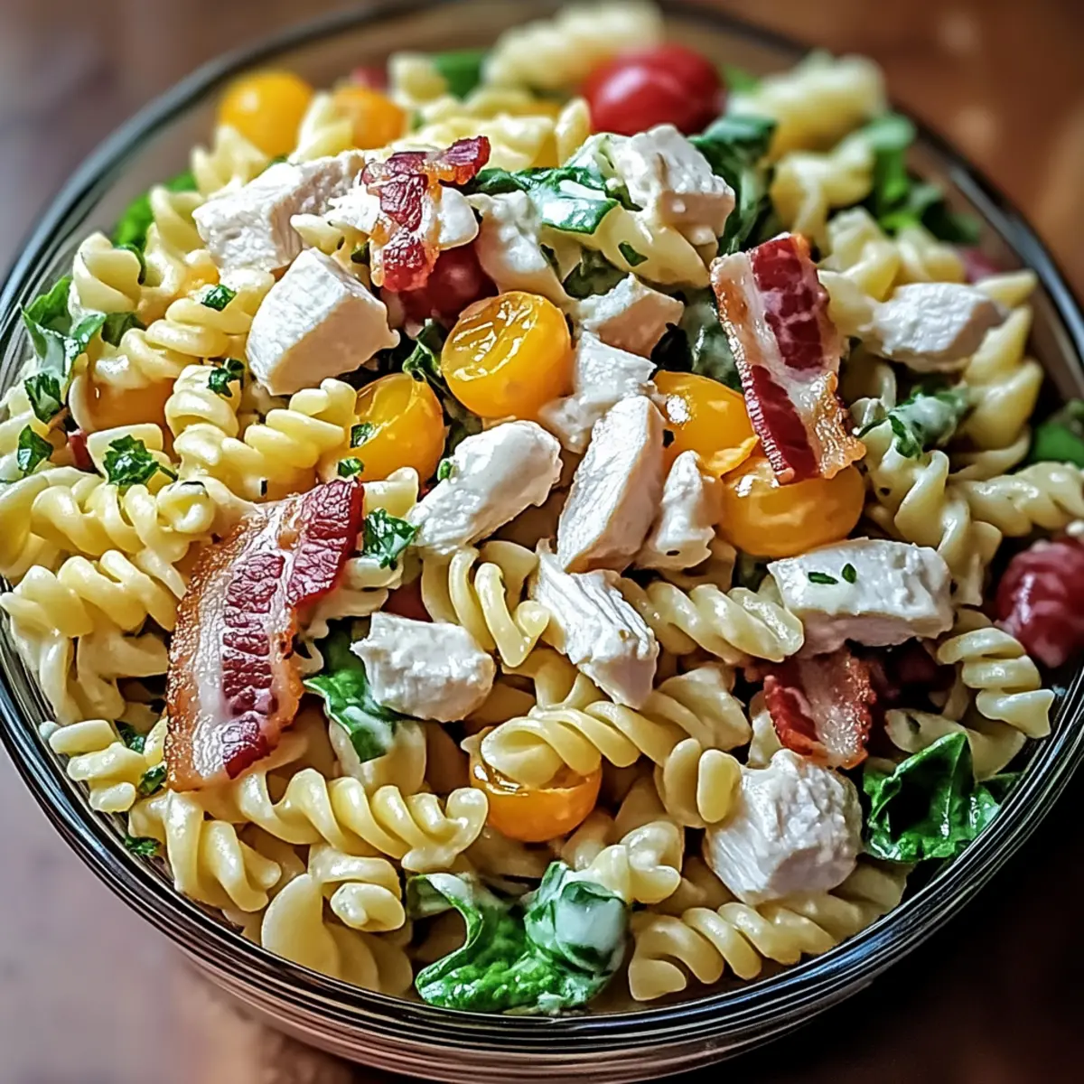 Delicious Club Sandwich Pasta Salad Picnic Idea You’ll Love