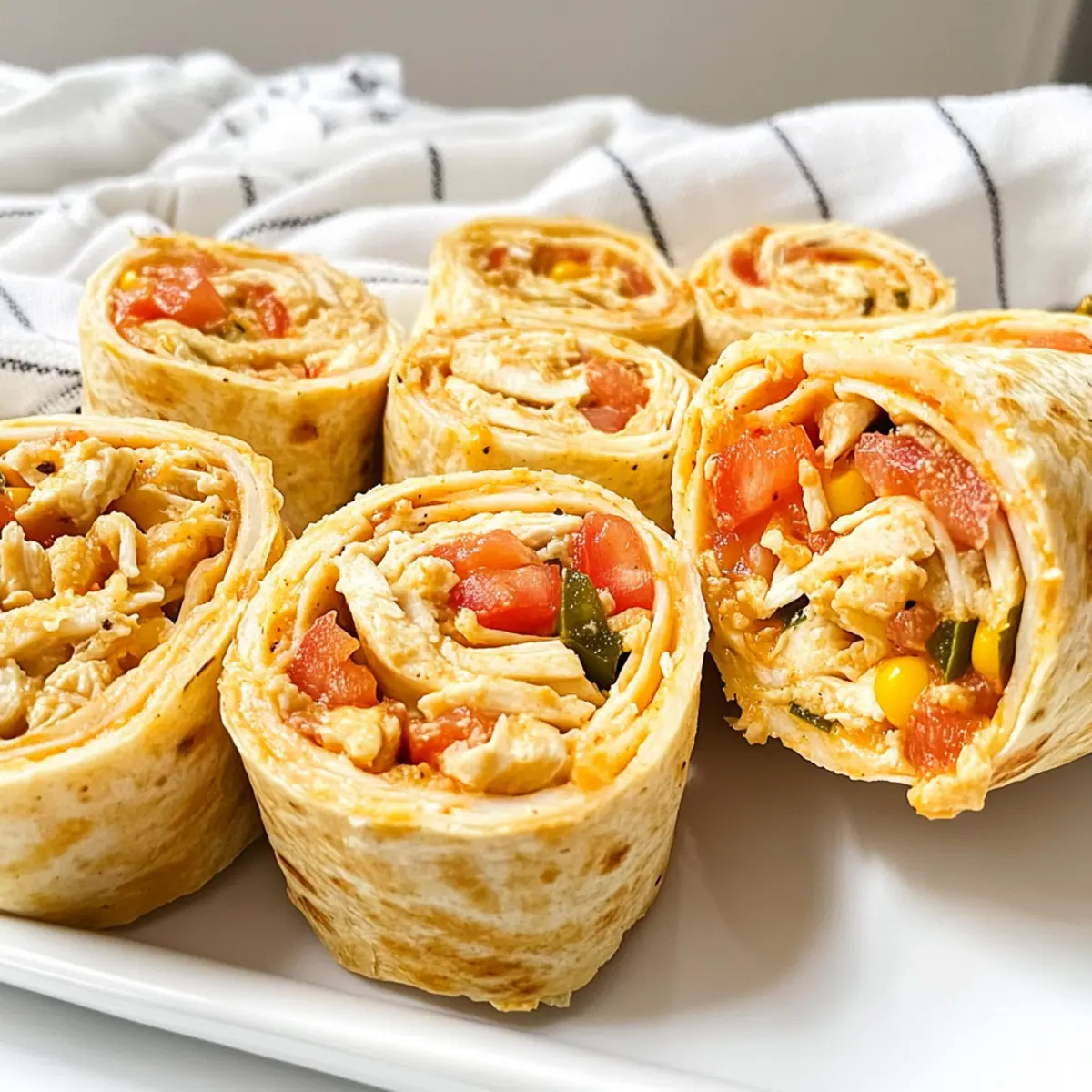 Delicious Tasty Tortilla Chicken Taco Pinwheels Picnic Idea