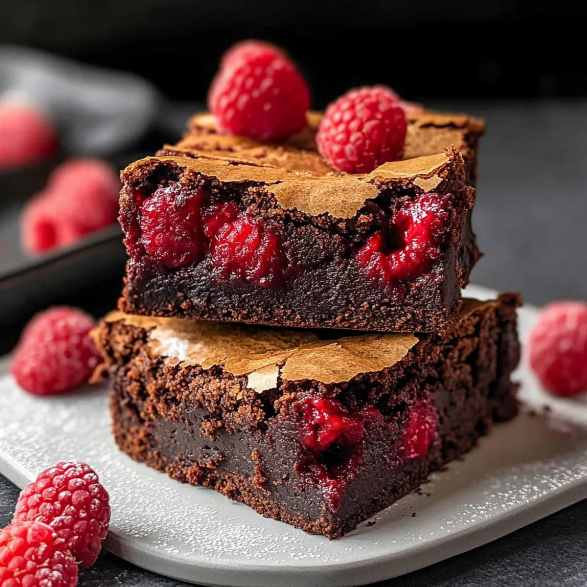 Decadent Raspberry Brownies: Perfect Picnic Idea for Summer!