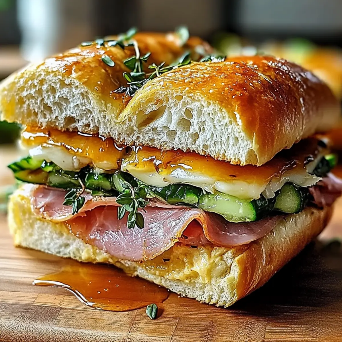 Focaccia Sandwiches with Hot Honey for Gourmet Picnics