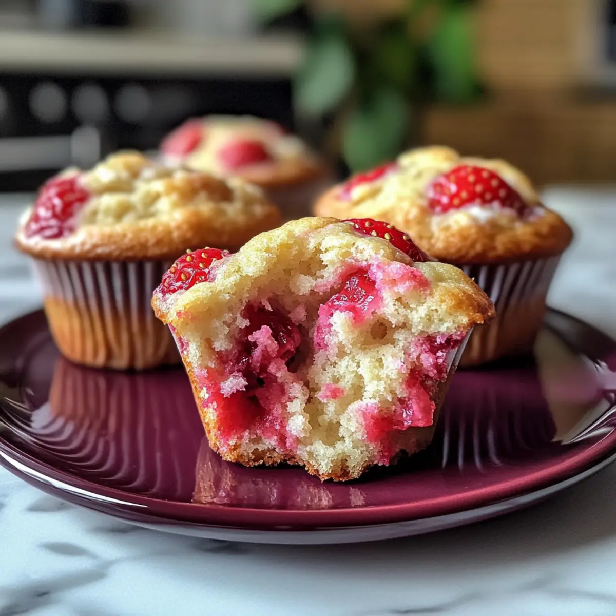 Mothers Day Strawberry Cream Cheese Muffins for a Sweet Start