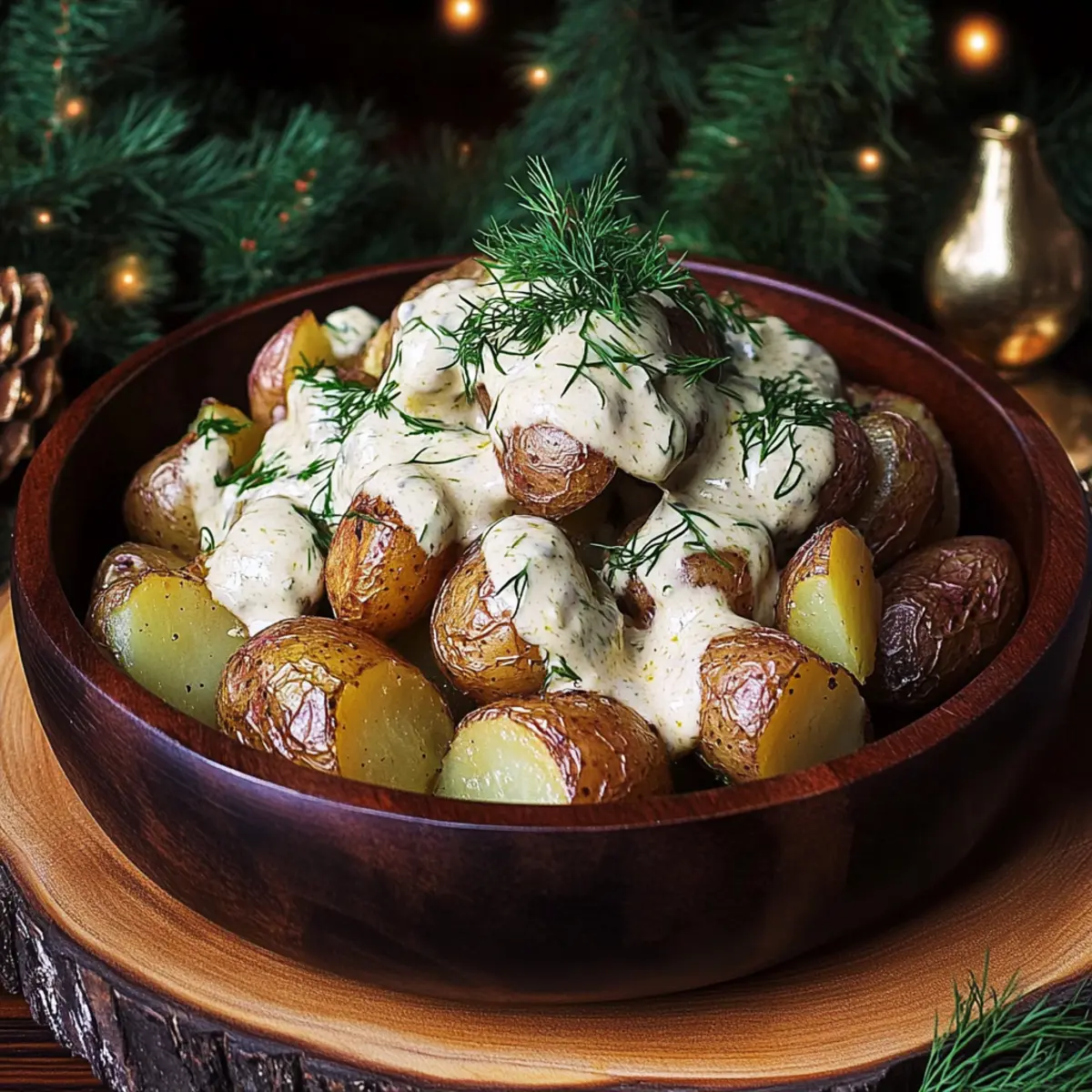 Picnic Idea Creamy Mustard Roasted Potatoes for Cozy Gatherings