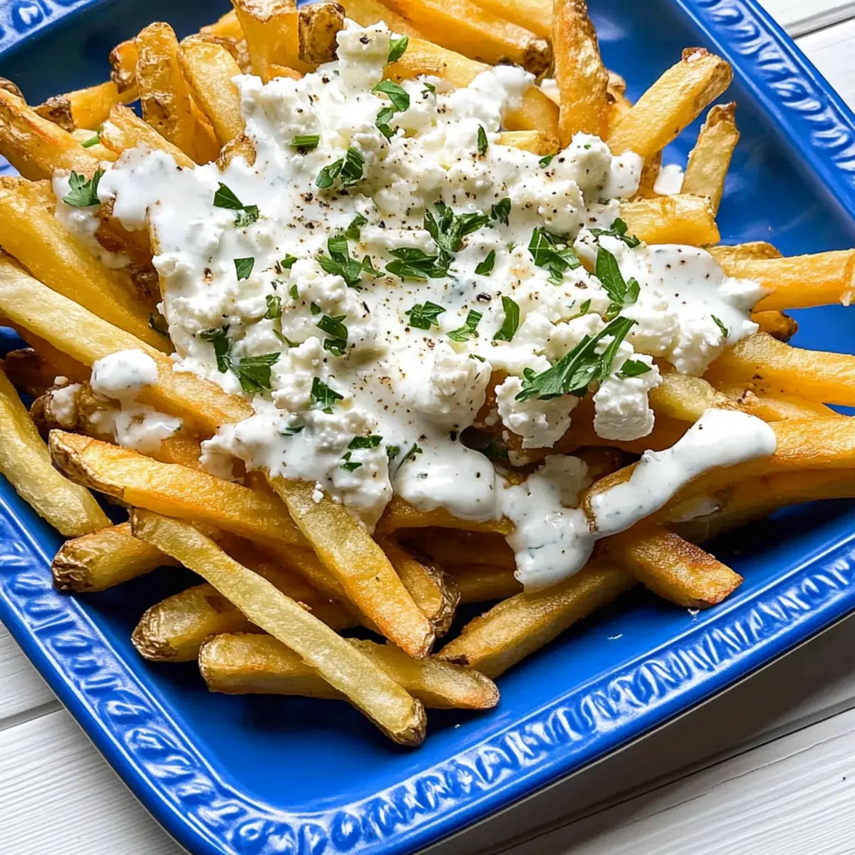 Say Hello to Irresistibly Crispy Greek Fries with Feta Cheese