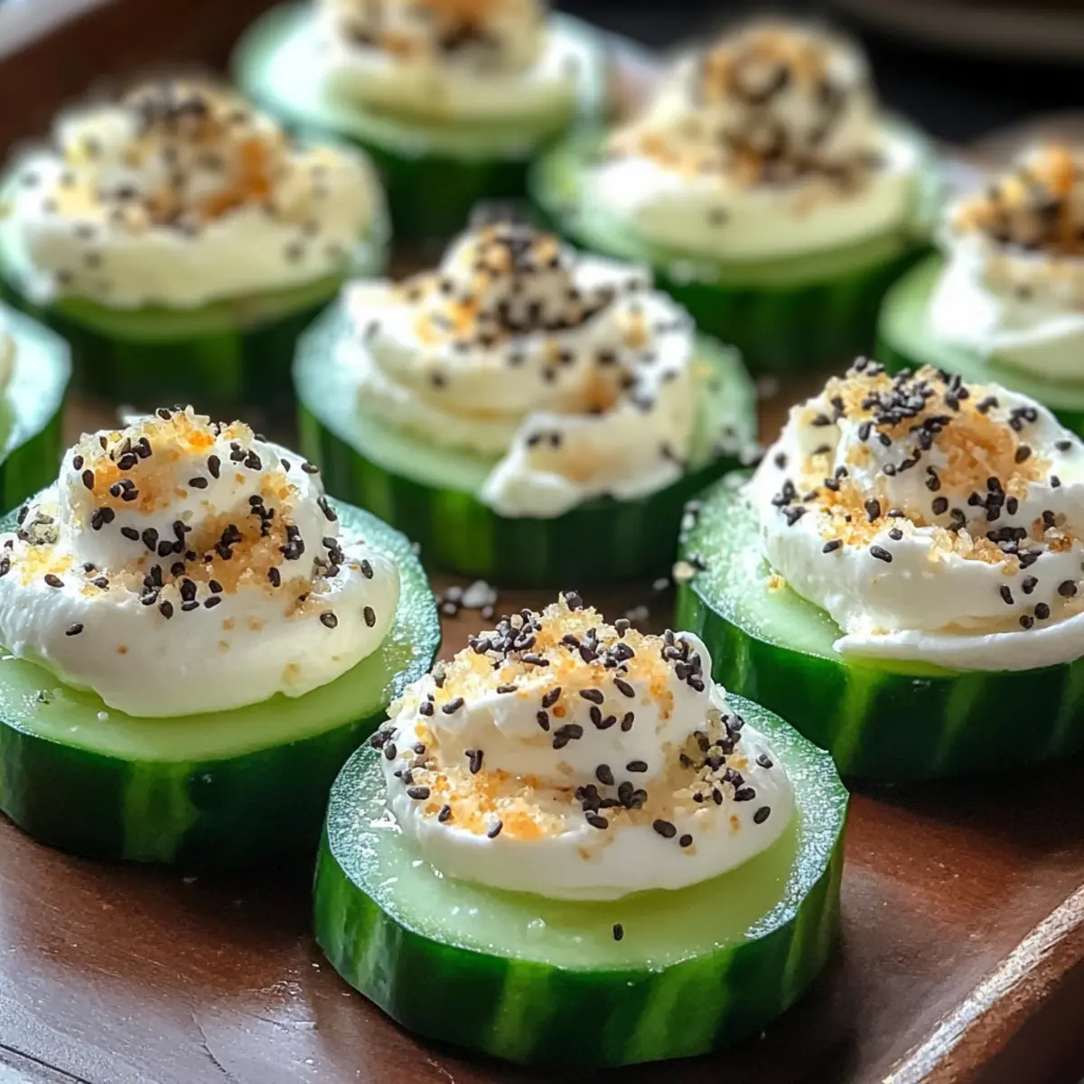 Everything Bagel Cucumber Bites for a Fresh, Tasty Snack
