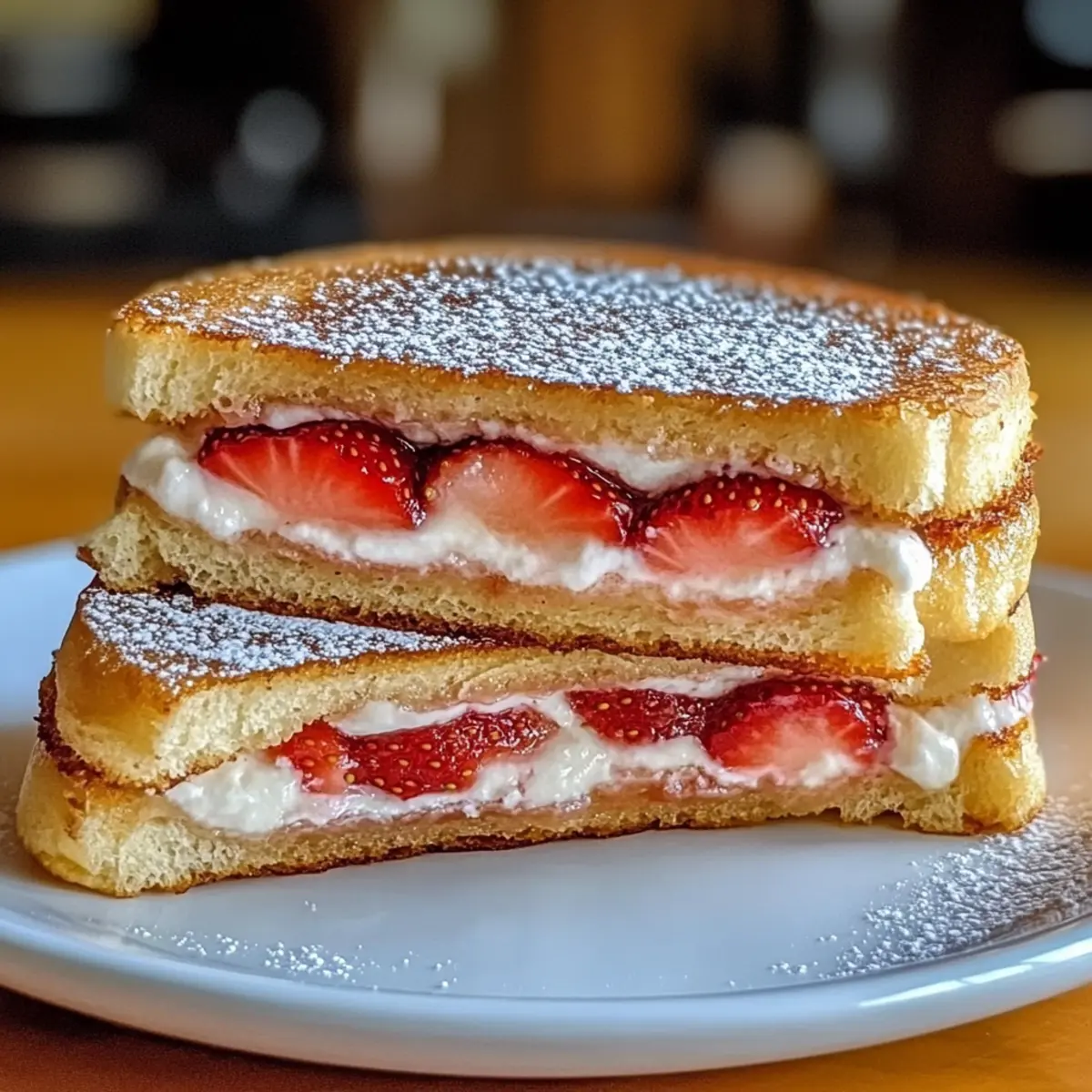 Fried Strawberry Cheesecake Sandwiches for Sweet Moments