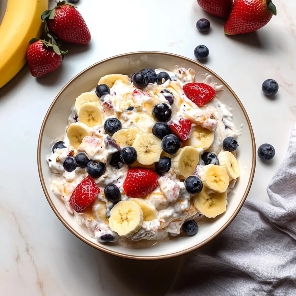 Creamy Fruit Salad with Pudding - Your New Favorite Treat