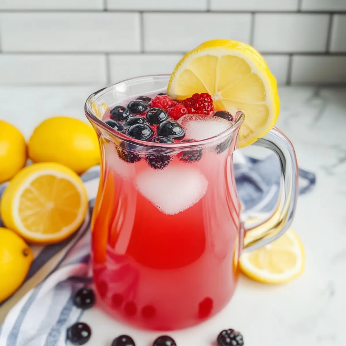 Delightfully Refreshing Berry Lemonade to Beat the Heat