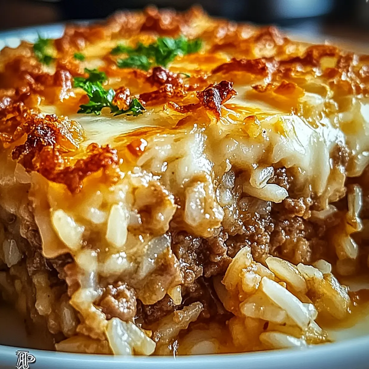 French Onion Ground Beef and Rice Casserole for Cozy Nights