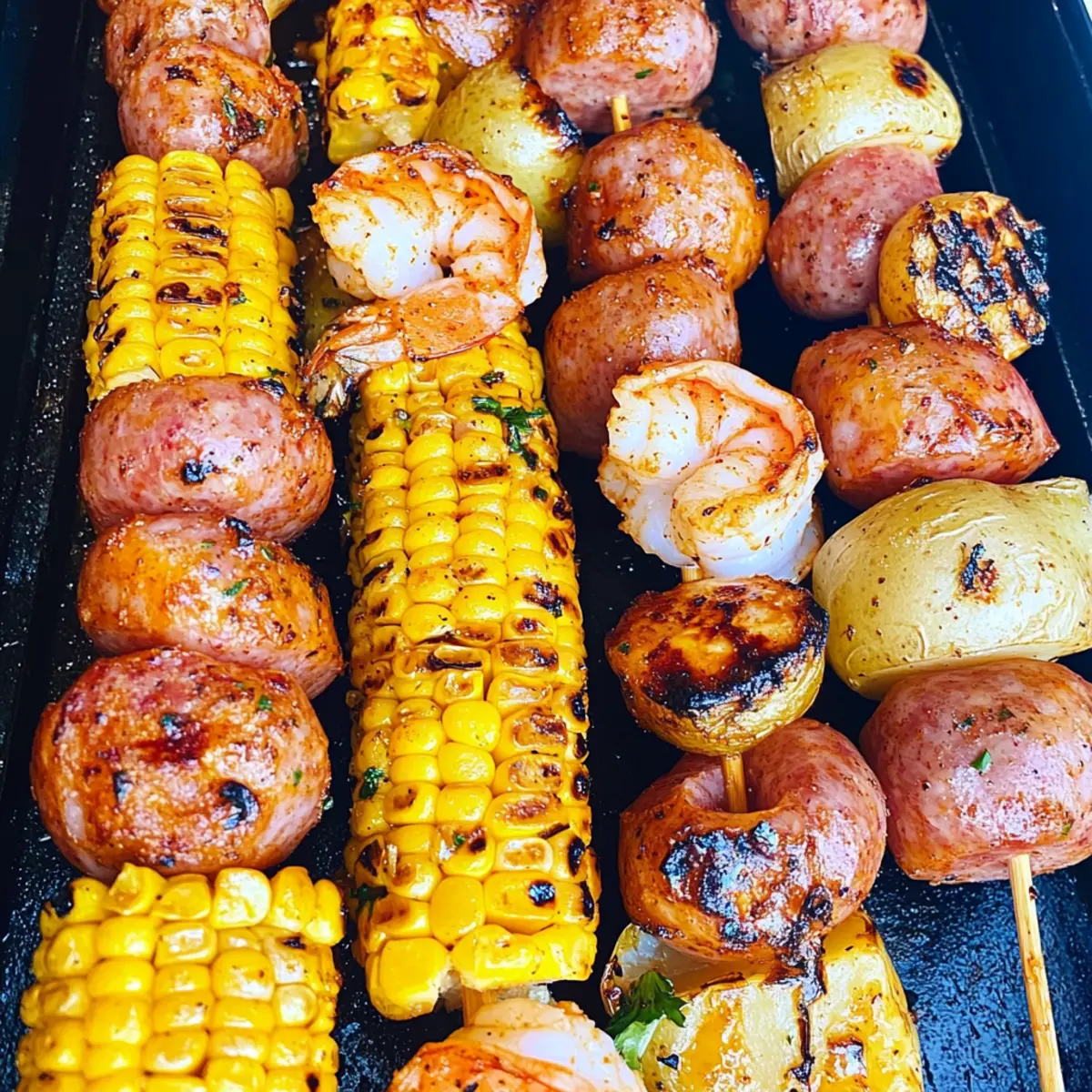 Grilled Shrimp Boil Kabobs: Summer Flavor on a Stick