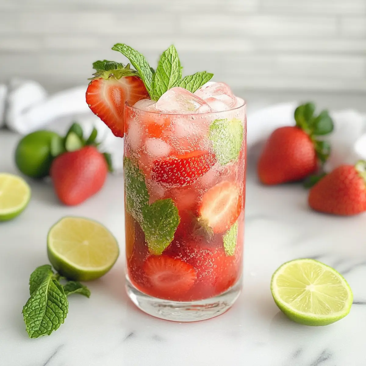 Delicious Virgin Strawberry Mojito Mocktail to Refresh You