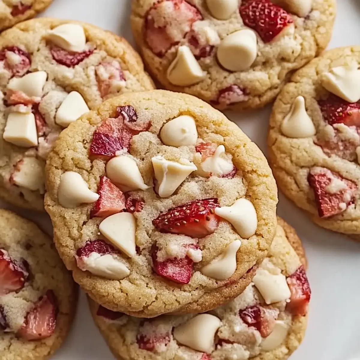 Sweet Strawberries and Cream Cookies in Under 30 Minutes
