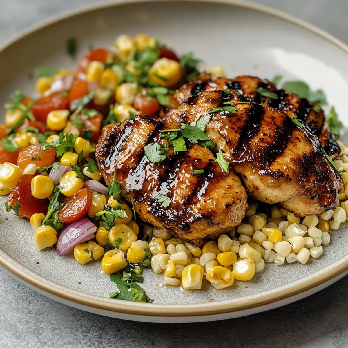 Grilled Hot Honey Chicken with Sweet Corn: A Flavor Fiesta