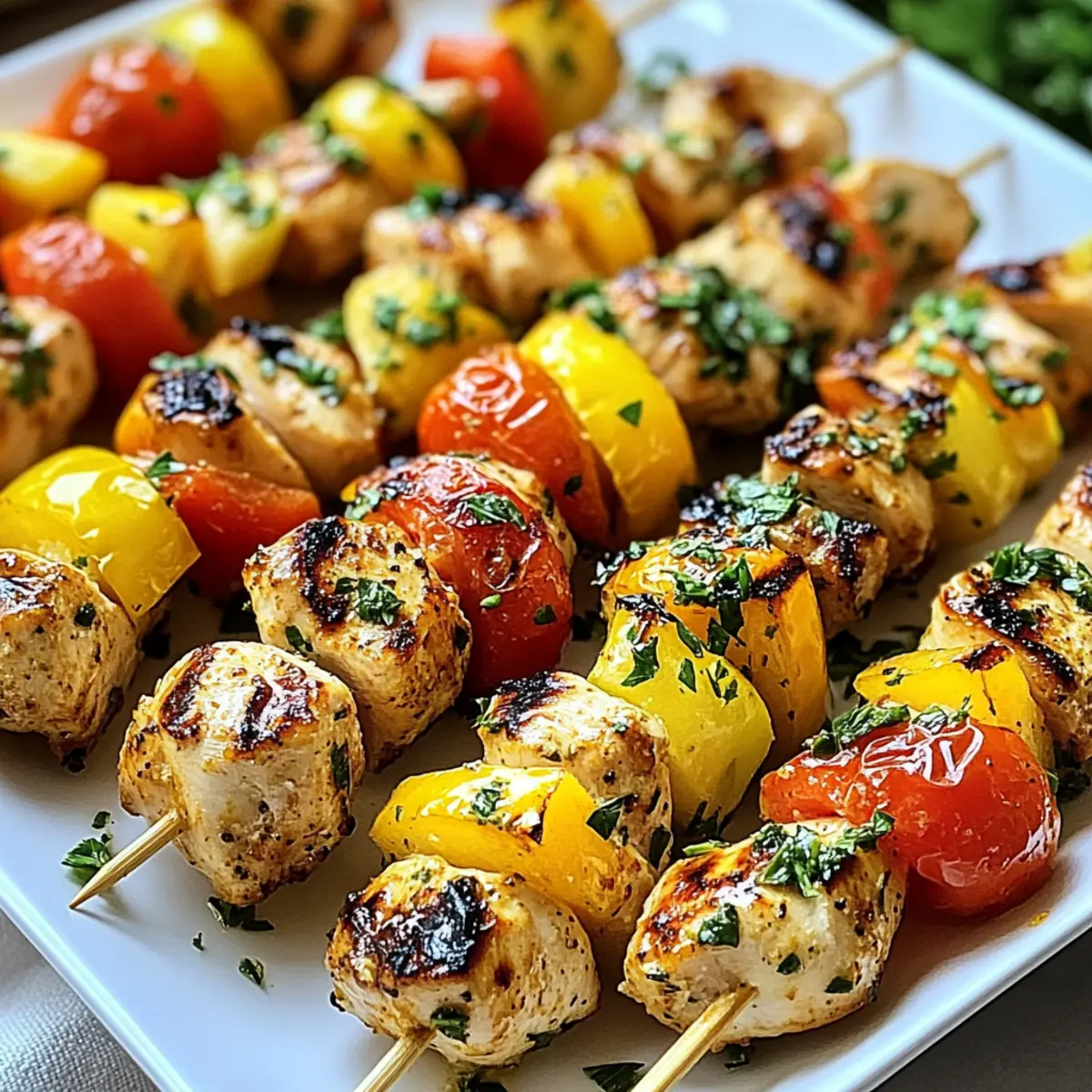 Zesty Lemon Chicken Skewers for a Bright Summer Feast