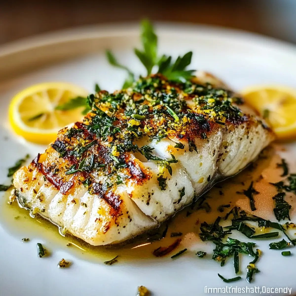 Grilled Rockfish with Zesty Lemon and Herb Magic
