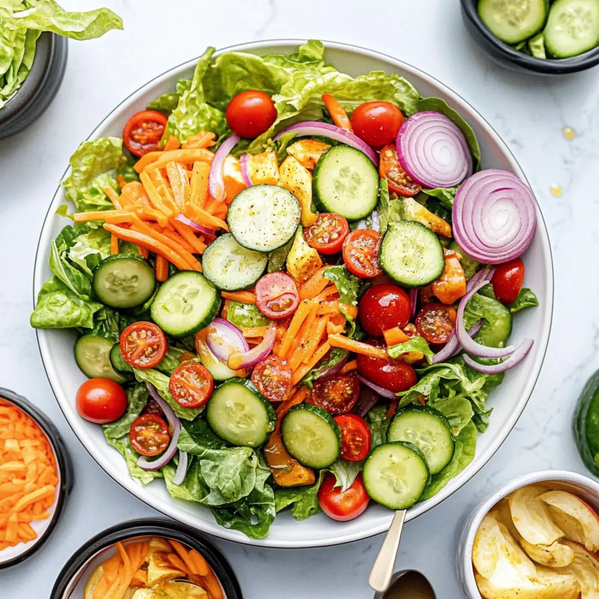 Classic House Salad: Fresh & Zesty Honey Lime Delight