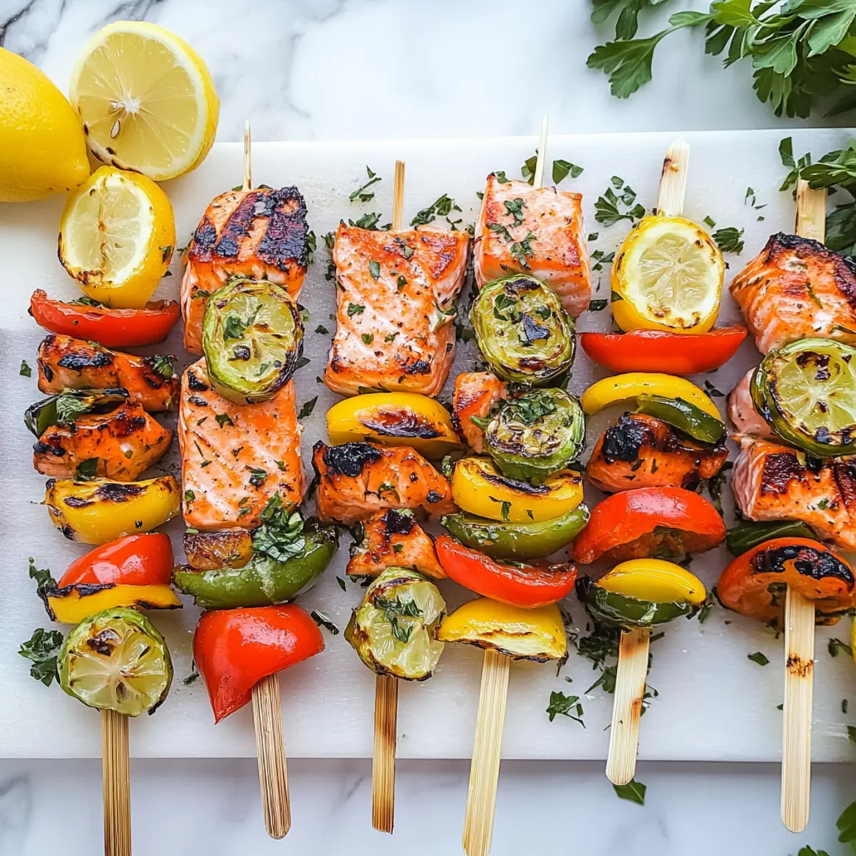 Mediterranean Grilled Salmon Kabobs for a Flavorful Summer Feast
