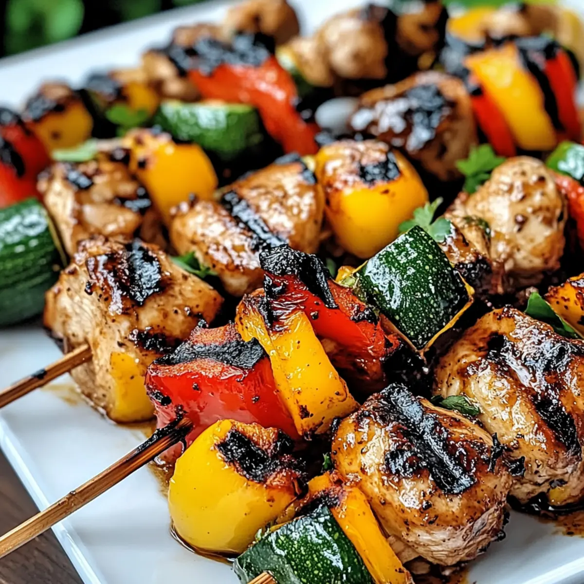 Balsamic Chicken Vegetable Kabobs: A Grilled Flavor Adventure
