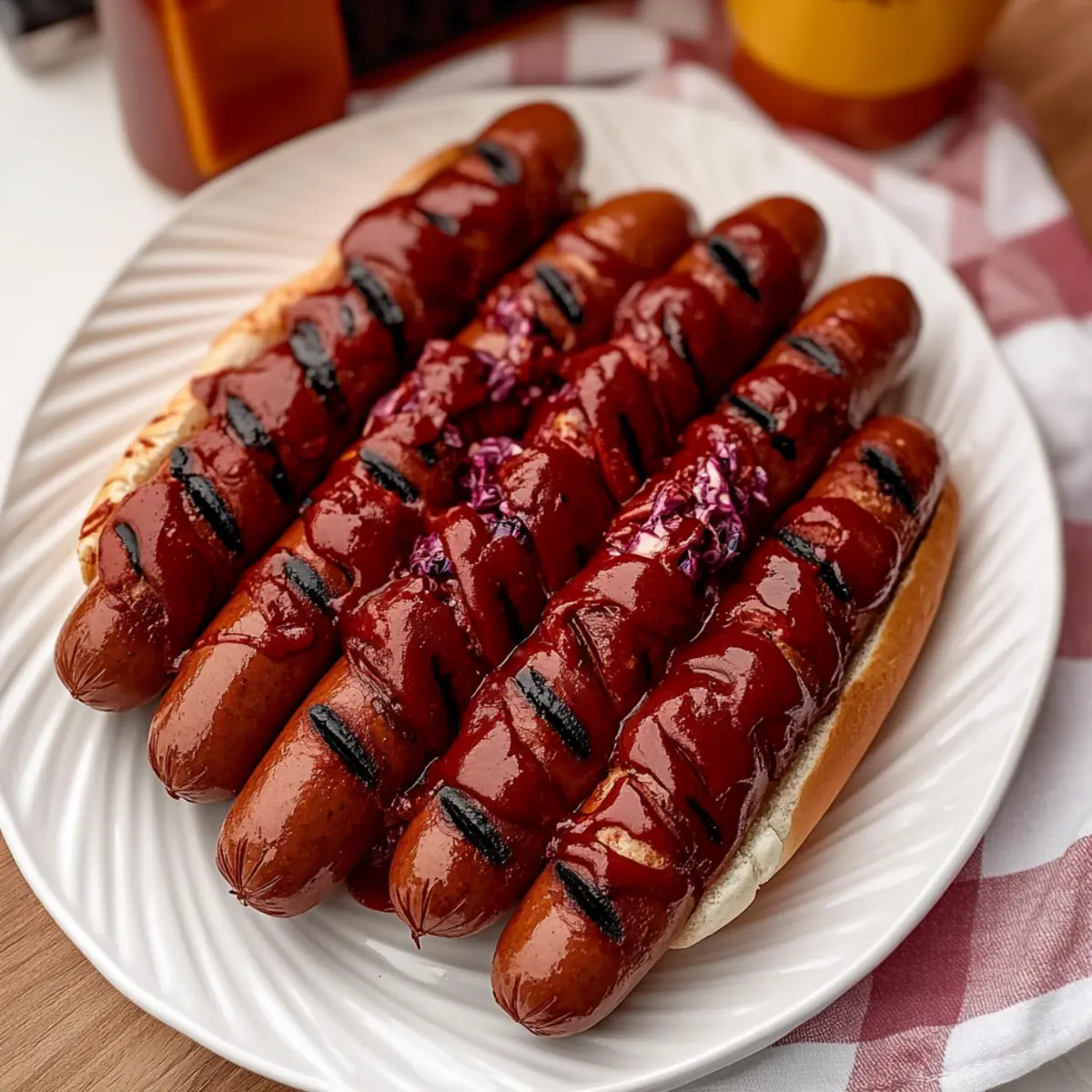 Delicious Grilled Barbecued Hot Dogs for Your Summer Cookout