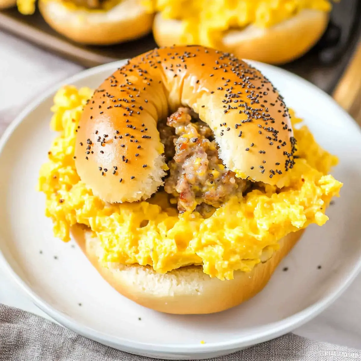 Savory Breakfast Bagel Sliders for Busy Mornings