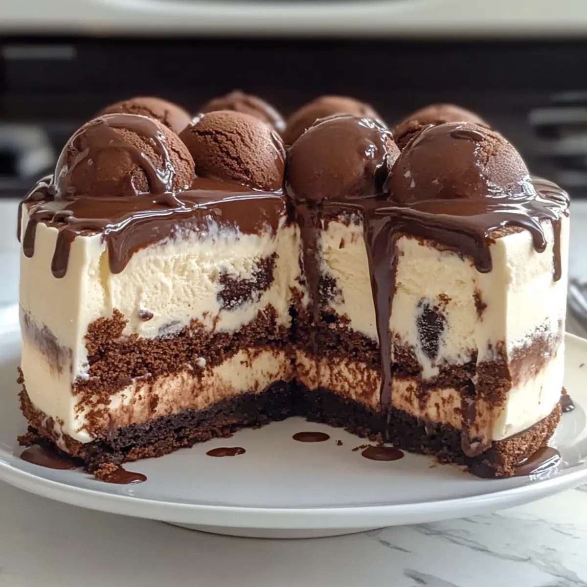 Irresistible Frozen Brownie Ice Cream Cake You’ll Love