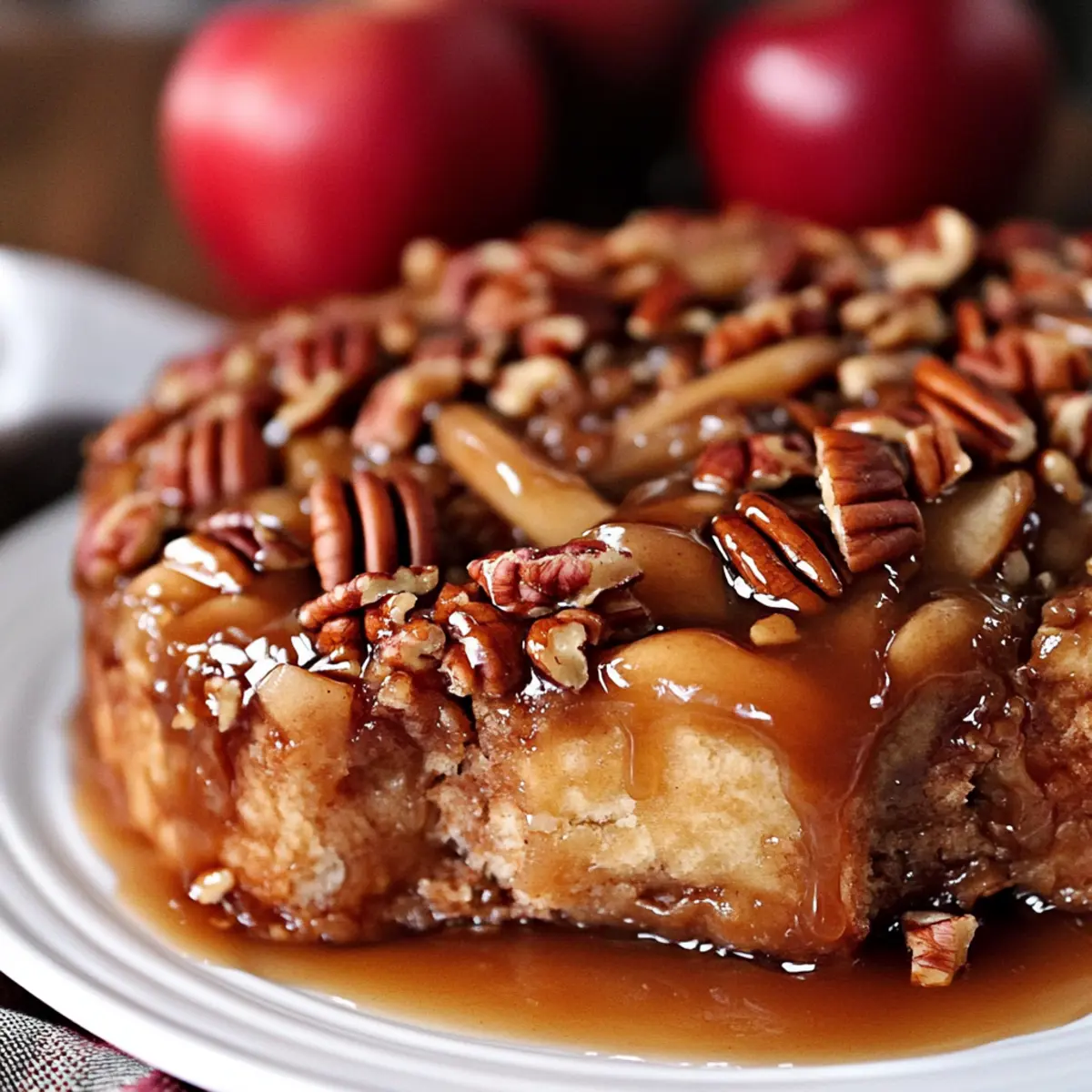 Delicious Overnight Apple Pecan Caramel Sticky Buns Await